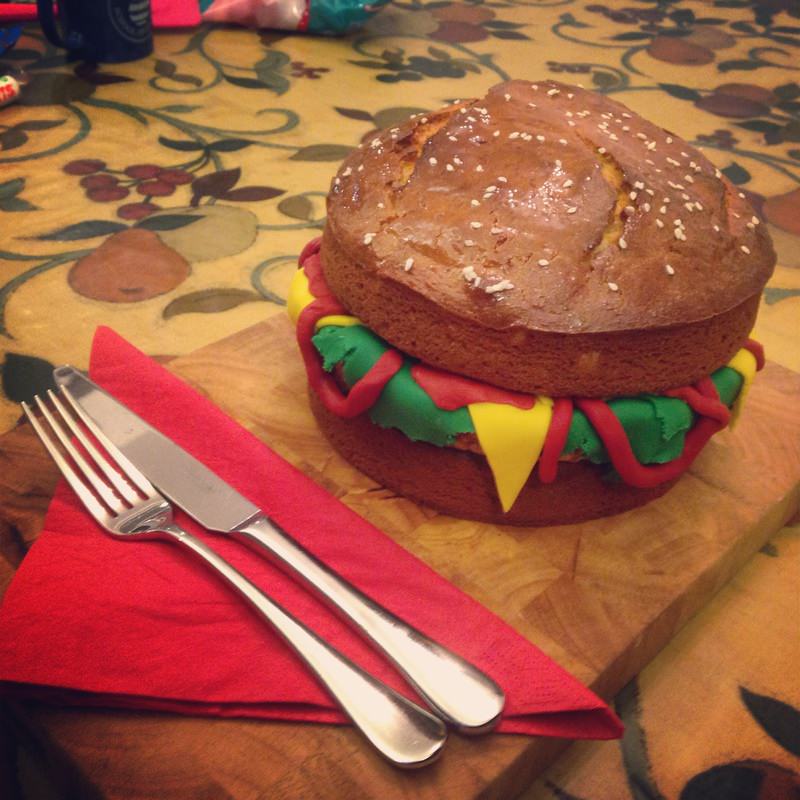 Novelty Burger Cake